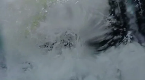 POV drowning man, tons of water, swimming accident, slowmotion 스톡 동영상 42773472