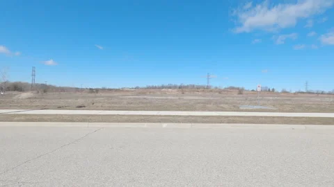 POV empty city streets during COVID 19 pandemic lockdown in Waterloo Canada 库存影片 150500761