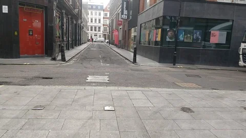 POV EMPTY STREETS DURING COVID-19 OUTBREAK CENTRAL LONDON LOCKDOWN, 4K Stock Footage 126707792