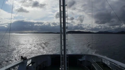 POV of ferry in Norway Stock Footage 71282018