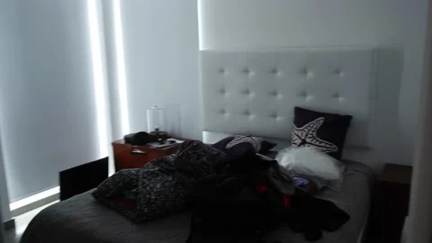 POV first person view looking at my friends in the morning with a hangover after Video stock 172270144
