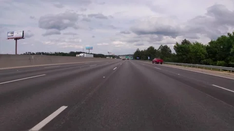 POV FPV driving on interstate 20 to Bobby Jones Expressway Stock Footage 153563823