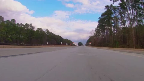 POV FPV low to the ground on interstate 20 east Stock Footage 148252145