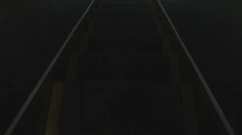 POV Going Down an Escalator Stock Footage 47471432