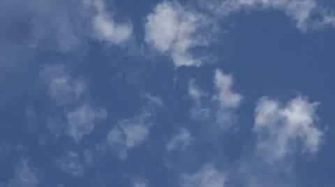 POV From Ground Looking At Plane Above Clouds Stock Footage 24676573