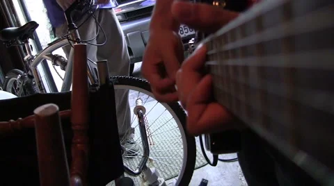 POV Guitar Neck Video stock 1104077