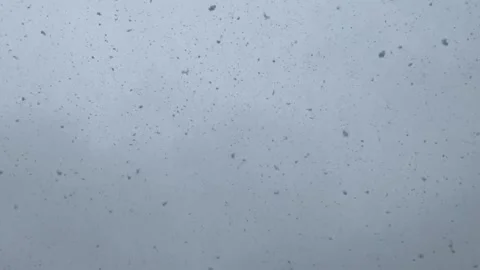 POV High Angle Real Snow Falling from Winter Sky Background Stock Footage 233278828