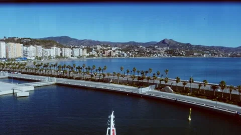 POV high perspective view going down an elevator in Malaga, Spain Stock Footage 258763893
