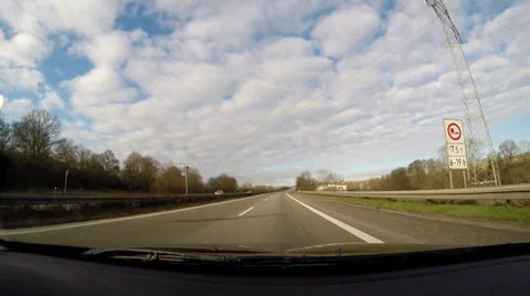 P.O.V. On Highway Stock Footage 35520384