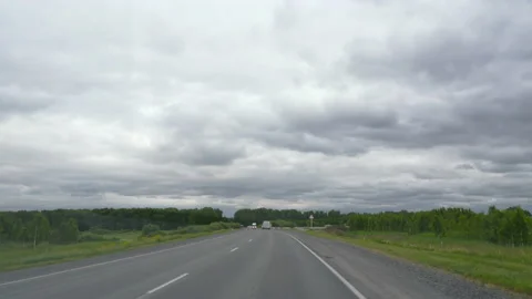 POV on the highway on a summer Stock Footage 162846873
