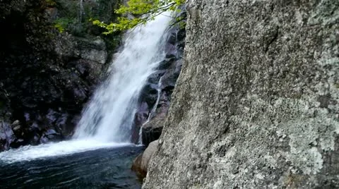 POV Hiking Waterfall Video stock 20620417