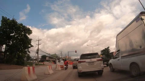 POV Hyperlapse Driving a car Stock Footage 142120931