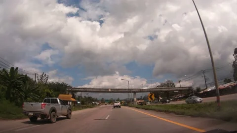 POV Hyperlapse Driving a car Stock Footage 142121270
