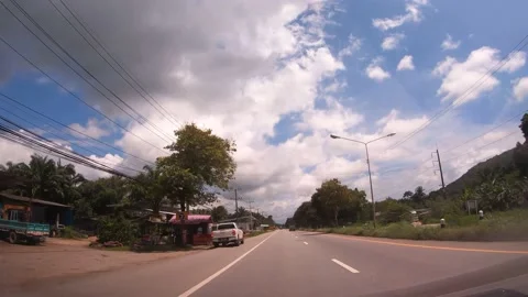 POV Hyperlapse Driving a car Stock Footage 142121364