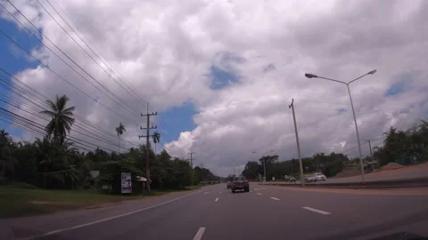 POV Hyperlapse Driving a car Stock Footage 142121383
