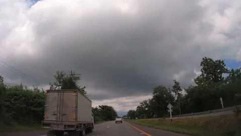 POV Hyperlapse Driving a car Stock Footage 142121553