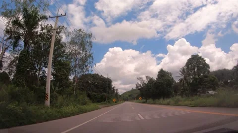 POV Hyperlapse Driving a car Stock Footage 142121775