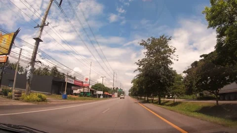 POV Hyperlapse Driving a car Stock Footage 142121925