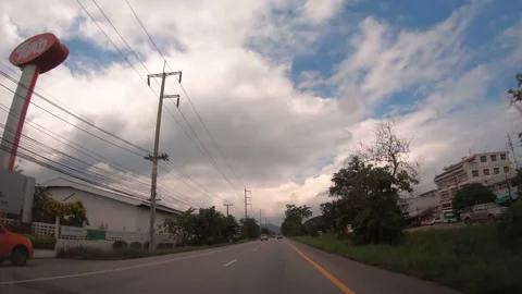 POV Hyperlapse Driving a car Stock Footage 142122075