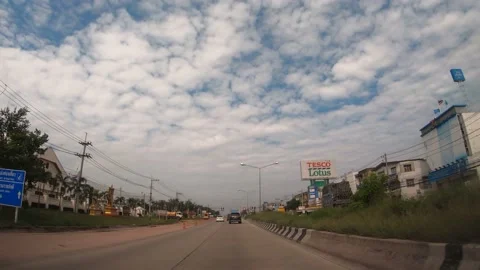 POV Hyperlapse Driving a car Stock Footage 142122129