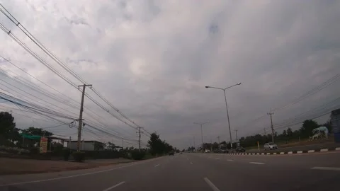 POV Hyperlapse Driving a car Stock Footage 142122401