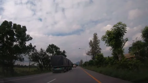 POV Hyperlapse Driving a car Stock Footage 142122425