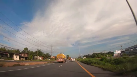 POV Hyperlapse Driving a car Stock Footage 142122430