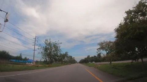 POV Hyperlapse Driving a car Stock Footage 142122773