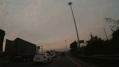 POV Hyperlapse Driving a car Stock Footage 142122923