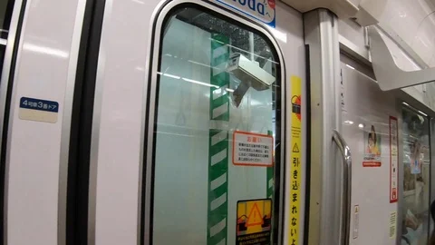 POV Hyperlapse Ginza Subway Stock Footage 96100805