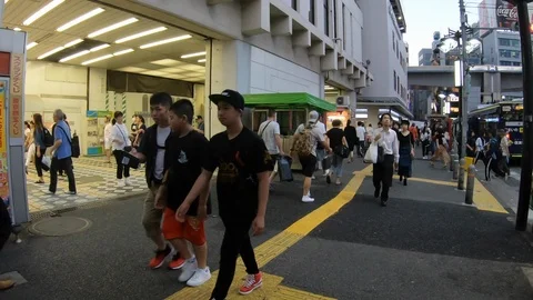 POV Hyperlapse Shibuya Stock Footage 96101595