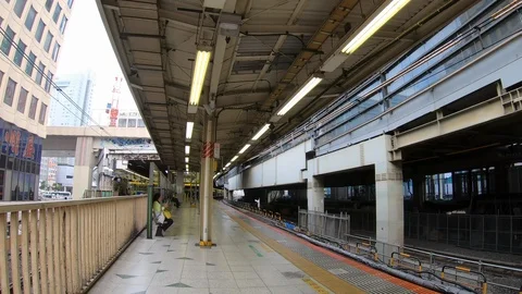 POV Hyperlapse Walking In Shibuya Train Station. Stock-Footage 96398995