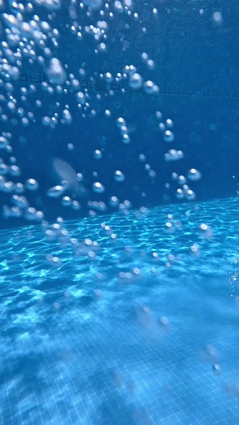 POV jumping doing a cannonball into the pool Stock Footage 285231524