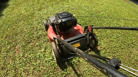 POV Lawnmower Video stock 109065949