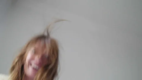 POV of a lover playing with his or her girlfriend in bed 스톡 동영상 73498554