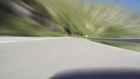 POV Mountain Road Time Lapse Stock Footage 42173373