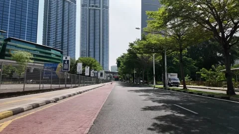 POV move down the street Video stock 318264430