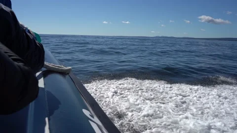 POV from moving boat Stock Footage 143208175