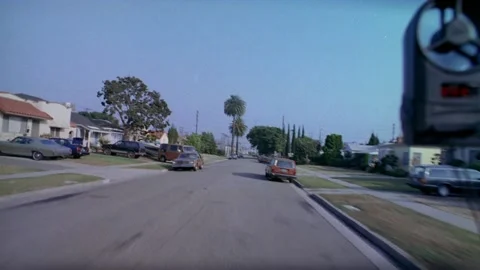 POV - Moving down street Stock Footage 163169537