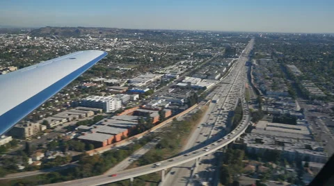 POV OUT LEAR JET WINDOW APPROACH LANDING Video stock 45203914