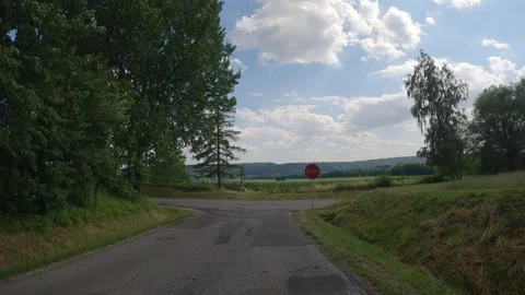 POV passing T junction Stock Footage 256927061