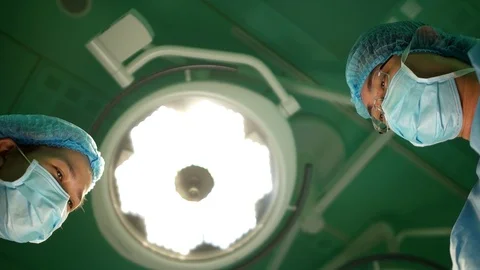 POV from patient to doctors 스톡 동영상 129503109