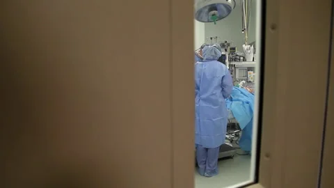 POV patient in operating room Stock Footage 239362949