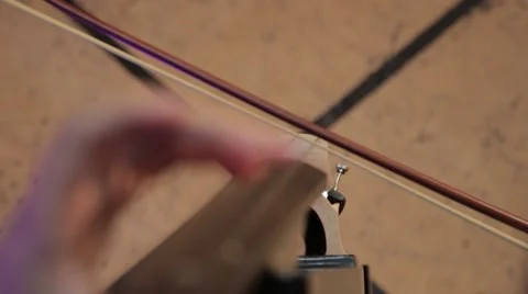 POV - Playing The Cello Stock Footage 64216671