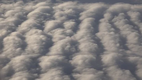 POV Point of view airplane transit clouds formations up sky rainy cloud journey Stock Footage 81986063