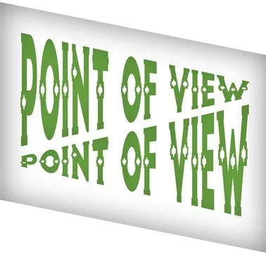 POV - Point of view Stock Illustration