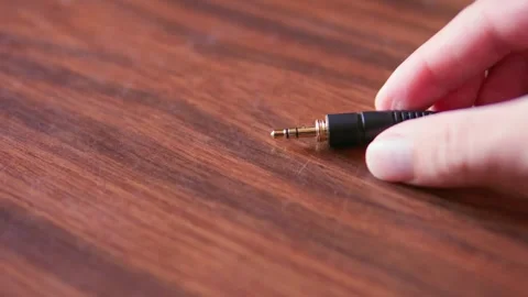 Pov pulling plug adapter Stock Footage 247945723