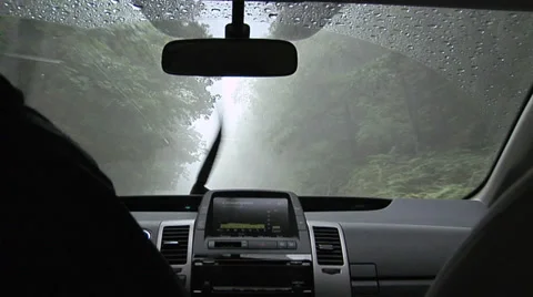 POV in Raining Weather Stock Footage 38614216