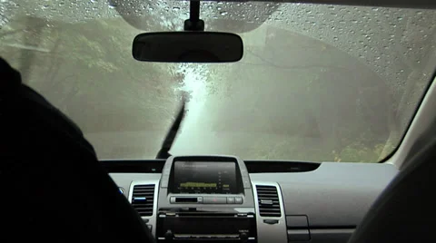 POV in Raining Weather Stock Footage 38614318