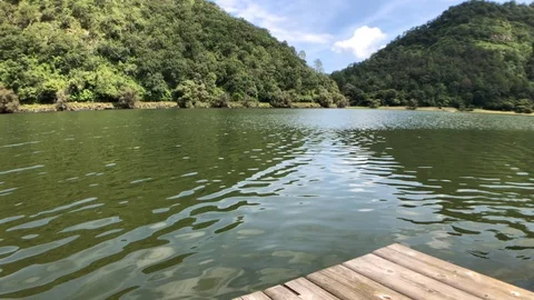 POV from a relaxing dock Stock Footage 101858149